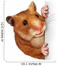 Hamster Holding A Blank Card Wall Decal