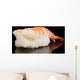 delicious sushi isolated on black Wall Mural
