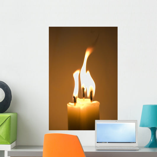 Burning Candles Wall Mural