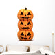 Stacked Jack Lanterns Wall Decal