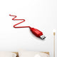 Usb Red Cable White