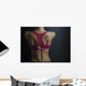Muscular Femala Back Wall Mural