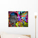 Graffiti wall urban art background. Grunge hip hop design Wall Mural