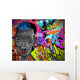 Graffiti wall urban art background. Grunge hip hop design Wall Mural