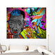 Graffiti wall urban art background. Grunge hip hop design Wall Mural