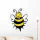 Cartoon bee Wall Decal