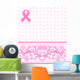Vector Illustration Pink Ribbon Wall Mural