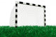 football goal on grass Wall Decal