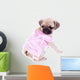 Mops Princess Looking behind Wall Mural