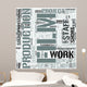 Television and Film Production Word Cloud Concept Wall Mural