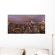 New York Skyline at a Purple Dusk Wall Mural