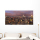 New York Skyline at a Purple Dusk Wall Mural