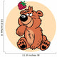 Bear with Raspberries Wall Decal
