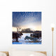 Northern deer on snow Wall Mural