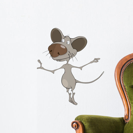 House mouse. Cartoon Wall Decal