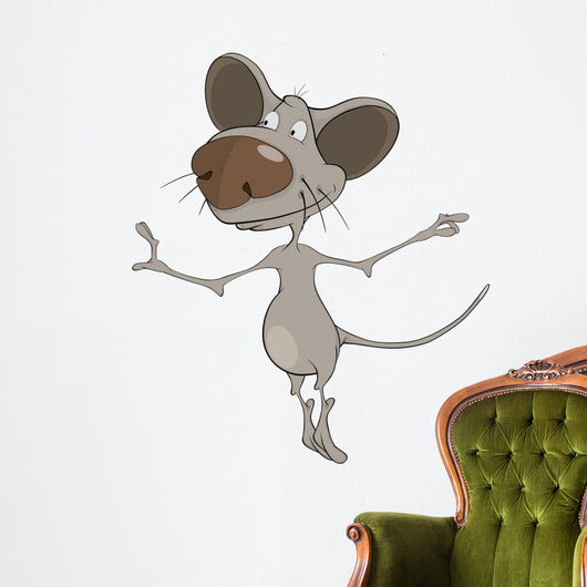 House mouse. Cartoon Wall Decal
