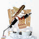 Mexican Christmas Snowman Vector Wall Decal