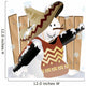 Mexican Christmas Snowman Vector Wall Decal
