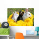 Bunnies Basket Wall Mural