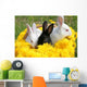 Bunnies Basket Wall Mural