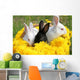Bunnies Basket Wall Mural