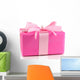 Colorful Pink Gift Wall Decal