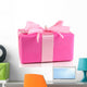 Colorful Pink Gift Wall Decal