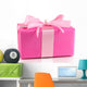 Colorful Pink Gift Wall Decal