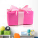 Colorful Pink Gift Wall Decal