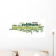 Software development concept in tag cloud Wall Decal