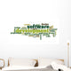 Software development concept in tag cloud Wall Decal