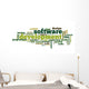 Software development concept in tag cloud Wall Decal