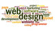 Web design concept in word tag cloud Wall Decal