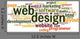 Web design concept in word tag cloud Wall Decal