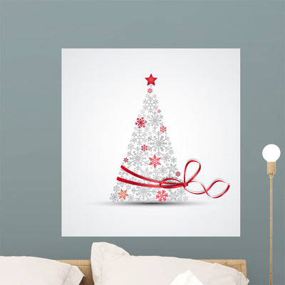 Christmas Tree shown on a wall
