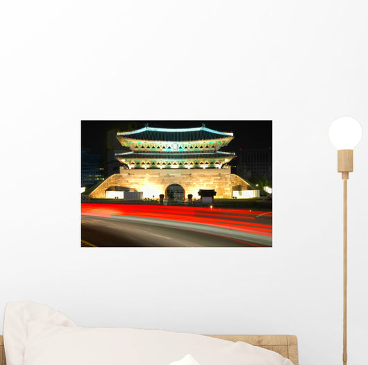 Seoul East Gate at night Wall Mural