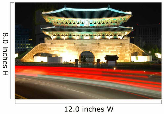 Seoul East Gate at night Wall Mural