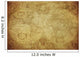 Vintage Map World 1630 Wall Decal