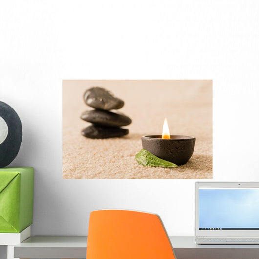 Spa Still Life Candle Wall Mural