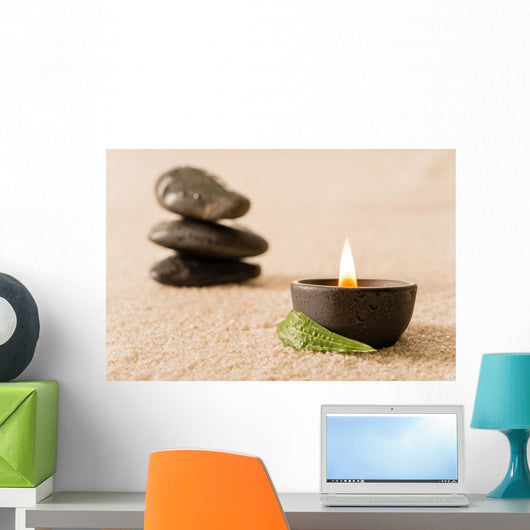 Spa Still Life Candle Wall Mural