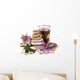 Purple Zen and Glass Heart Wall Mural