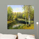 autumn landscape, canvas, oil Wall Mural