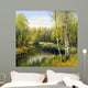 autumn landscape, canvas, oil Wall Mural