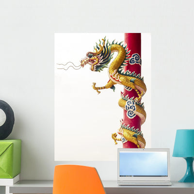 Chinese Dragon shown on a wall