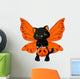 Cute Halloween Fairy Cat Wall Decal