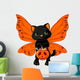 Cute Halloween cat Wall Decal