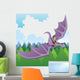 Boy Riding Dragon Wall Decal