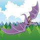 Boy Riding Dragon Wall Decal