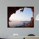 Silhouette Rock Climber Sunset