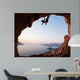 Silhouette Rock Climber Sunset